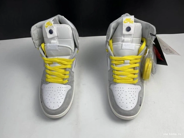 Rep Onekick Air Light Switch 1 High CW6576-100 Smoke Jordan 0703